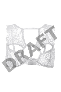 Бралетт кружевной Erolanta, белый (42-44)