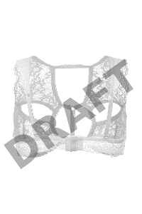 Бралетт кружевной Erolanta, белый (42-44)