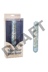 Голубой классический вибратор Naughty Bits Mother Fucker Personal Vibrator - 18 см.