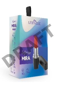 Вибратор помада Mira, цвет черный (INFINITE)