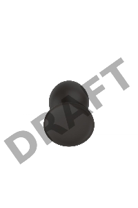 Пробка анальная Силиконовая черная M (7.2*3.5cm) 3303-02