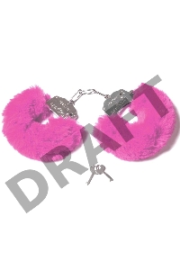 Шикарные наручники с пушистым розовым мехом (Be Mine)
