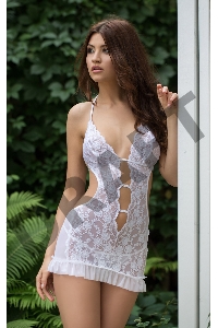 Ночная сорочка и трусы SoftLine Collection Ursula, белый, M/L