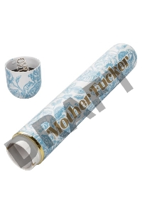 Голубой классический вибратор Naughty Bits Mother Fucker Personal Vibrator - 18 см.