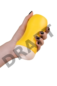 Мастурбатор TOYFA  A-Toys Dion, анус, TPE, желтый, 14 см
