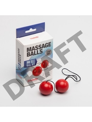 Красные массажные вагинальные шарики