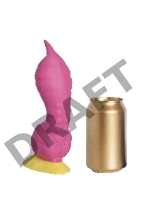 Розовый фаллоимитатор Крок Medium - 24,5 см.