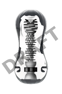 Нереалистичный мастурбатор TENGA Air-Tech Squeeze Strong, TPE, белый, 17 см