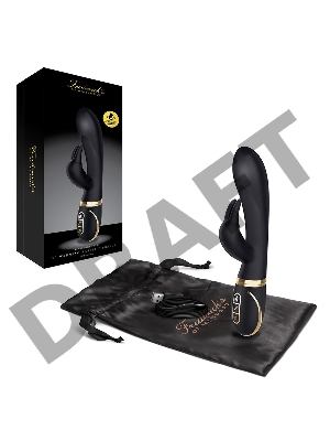 Черный вибратор-кролик с эффектом нагрева Warming Rabbit Vibrator