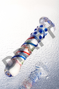 Нереалистичный фаллоимитатор Sexus Glass, стекло, прозрачный, 18 см