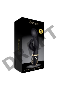 Черный вибратор-кролик с эффектом нагрева Warming Rabbit Vibrator