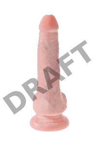 King Cock Фаллоимитатор-реалистик с яичками 6 телесный
