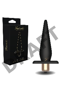 Черный анальный плаг Vibrating Butt Plug
