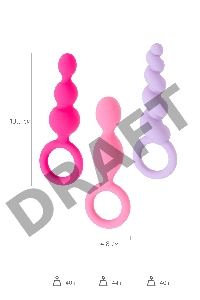 Набор анальных плагов Satisfyer, силикон, ассорти, 13,5 см.
