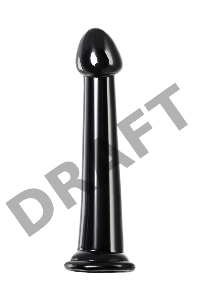 Нереалистичный фаллоимитатор Jelly Dildo M Toyfa Basic, TPE, черный, 18 см