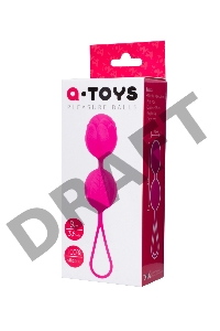 Вагинальные шарики TOYFA  A-Toys Flov, силикон, розовый, 15  см