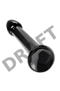Нереалистичный фаллоимитатор Jelly Dildo M Toyfa Basic, TPE, черный, 18 см