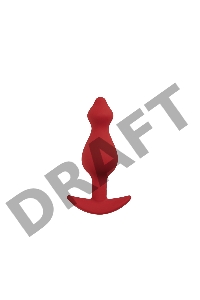 Анальная пробка Libra, цвет бордовый (CORE)