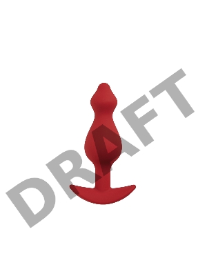 Анальная пробка Libra, цвет бордовый (CORE)