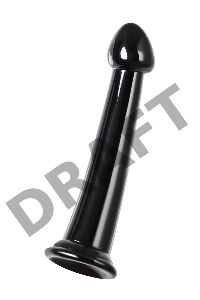 Нереалистичный фаллоимитатор Jelly Dildo M Toyfa Basic, TPE, черный, 18 см