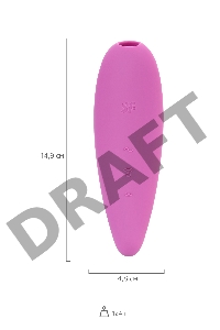 Вакуум-волновой бесконтактный стимулятор клитора Satisfyer Curvy 3+, силикон, розовый, 14,5 см.