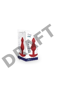 Анальная пробка Libra, цвет бордовый (CORE)