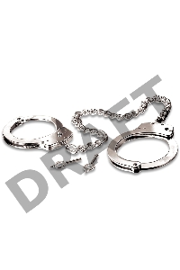 Фиксация для ног с длинной цепочкой Metal Leg Cuffs - Silver