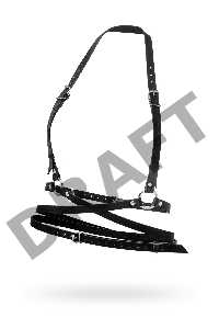 Портупея Pecado BDSM, Осанка, натуральная кожа, чёрная