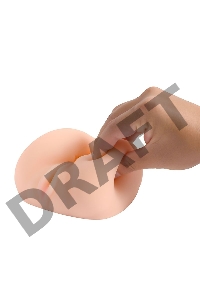 Вибромастурбатор реалистичный вагина+анус, XISE, TPR, телесный, 17 см.