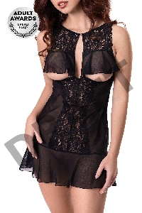 Эротическая комбинация Erolanta Margarita, черный (54-56)