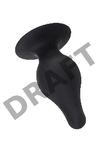 Анальная втулка Erotist Spade M, сайлекспан, чёрный, 10 см