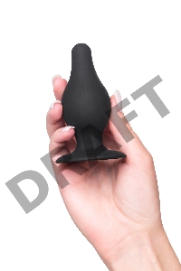 Анальная втулка Erotist Spade M, сайлекспан, чёрный, 10 см