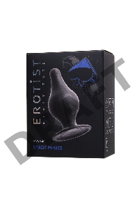 Анальная втулка Erotist Spade M, сайлекспан, чёрный, 10 см