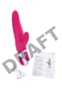 Нереалистичный вибратор Satisfyer Vibes Mr. Rabbit, силикон, красный, 22,1 см.