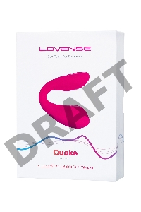 Многофункциональный стимулятор для пар LOVENSE Quake (Dolce), силикон, розовый, 20 см