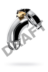 Пояс верности мужской TOYFA Metal, серебряный