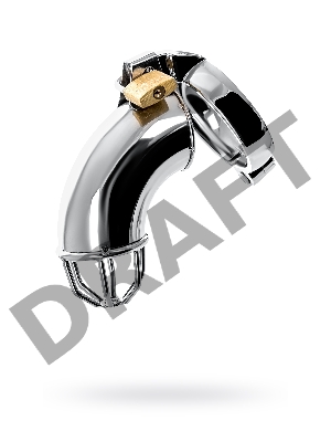 Пояс верности мужской TOYFA Metal, серебряный