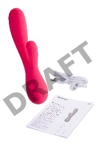 Нереалистичный вибратор Satisfyer Mono Flex, силикон, красный, 20,4 см.