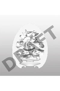 Нереалистичный мастурбатор TENGA №12 Surfer, TPE, белый, 6,1 см