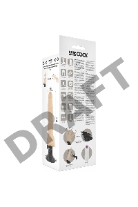 Телесный вибратор на мощной присоске Basecock Realistic Vibrator Remote Control - 19 см.