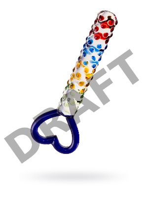Нереалистичный фаллоимитатор Sexus Glass, стекло, прозрачный, 22,5 см