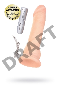 Ротатор TOYFA RealStick Elite на присоске, телесный, SoftSkin, 7 режимов вращения, 18 см