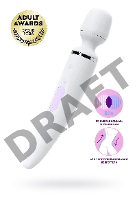 Нереалистичный вибратор Satisfyer Woman Wand, ABS пластик, белый, 34 см.