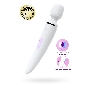Нереалистичный вибратор Satisfyer Woman Wand, ABS пластик, белый, 34 см.