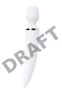 Нереалистичный вибратор Satisfyer Woman Wand, ABS пластик, белый, 34 см.