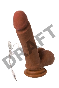 Реалистичный ротатор TOYFA RealStick Elite Mulatto, коричневый, 16 см