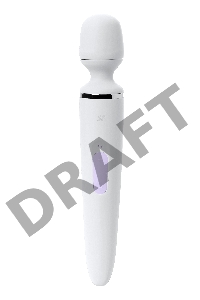 Нереалистичный вибратор Satisfyer Woman Wand, ABS пластик, белый, 34 см.