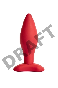 Анальная пробка Matter, 3 x 9 см , цвет бордовый