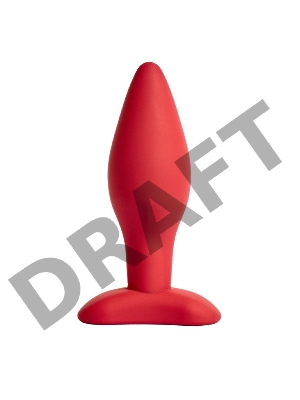 Анальная пробка Matter, 3 x 9 см , цвет бордовый