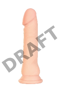 Ротатор TOYFA RealStick Elite на присоске, телесный, SoftSkin, 7 режимов вращения, 18 см
